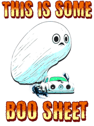 This Is Some Boo Sheet Funny Halloween Boo Ghost Car Racing Burnout