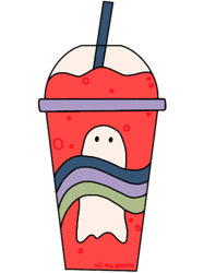 all my ghosts inspired cherry flavored slushie