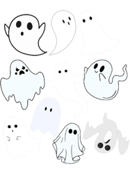 Cute Ghost Collection Cute Halloween Ghost Pattern