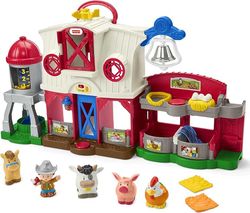 Little People Toddler Learning Toy Caring For Animals Farm Electronic Playset With Smart Stages