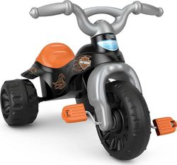 Harley Davidson Toddler Tricycle Tough Trike Bike with Handlebar Grips and Storage for Kids