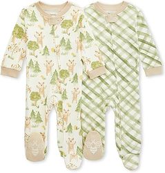 baby-boys Sleep and Play Pjs, 100 Organic Cotton One-piece Zip Front Romper Jumpsuit Pajamas