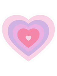 pastel pink and purple powerpuff girls heart