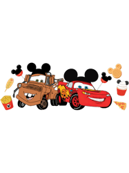 McQueen and Mater Disney Cars Family Halloween Christmas
