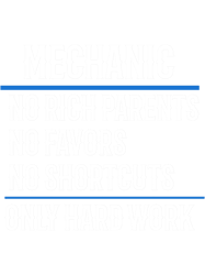 Mechanic No Rich Parents No Favors No Shortcuts Only Hard Work