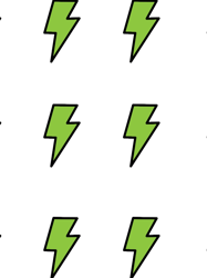 Green Lightning Bolt PackCool Motorcycle Helmet iPhone Or Laptop s Set Graphic(1)