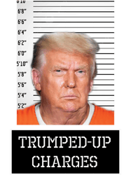 Trump Mug Shot Trumped Up Charges Sign