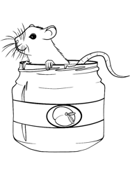 Rat in baby food jar BettyHot Mulligan