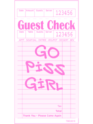 Guest Check Go Piss Girl
