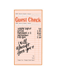 Harrys House Guest Check