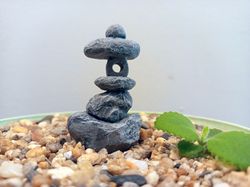 Miniature Japanese Zen Style Stone Lanterns, Mini Fairy Garden Decor, Rock Garden, Terrarium Oriental Ornaments