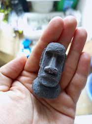 Miniature Moai Statue - Concrete Moai Garden Statue - Easter Island Figurine - Moai face