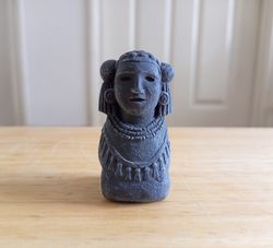 Miniature Chalchiuhtlicue Statue - Aztec Goddess of Water - Aztec mythology - Gifts for Ancient History Nerds