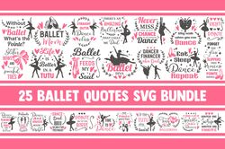 Ballet svg bundle ballerina dance dancer baby girl designs tutu shoes cricut