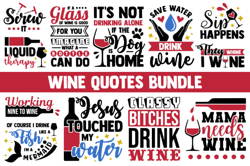 Wine svg bundle funny sayings quotes glass drinking lover liquid therapy cricut