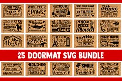 Doormat svg bundle funny quotes sayings welcome home farmhouse DIY mom cricut