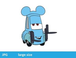 Guido Mickey Ears Cars Pixar jpeg image Cartoon Digital File