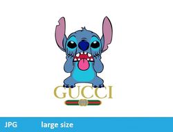 Gucci Stitch Logo Brand jpeg image Cartoon Digital File