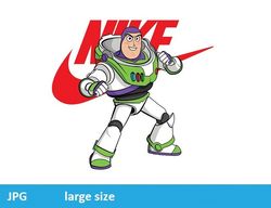 Buzz Lightyear Nike jpeg image Cartoon Digital File