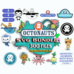 300 Octonauts Svg Bundle, Octonauts Svg, Octonauts Vector, Octonauts Characters Svg, Octonauts Bundle