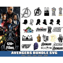 120 Avengers Svg Bundle, Marvel Avengers svg, Marvel Avengers svg, Avengers Svg