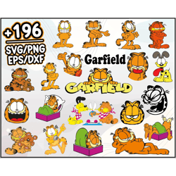 Bundle 196 Files Garfield Bundle Svg, Garfield Svg, Odie Svg, Garfield Png, Beagle Dog, Garfield Cricut, Silhouette