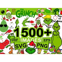 Bundle Grinch SVG - Bundle Grinch Design, Grinch Svg bundle, Merry Christmas svg - logo Christmas Svg - Instant download