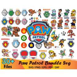 Paw Patrol Svg Bundle, Paw Patrol Svg, Paw Patrol Clipart