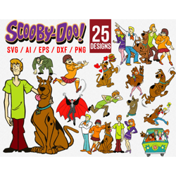 Scooby Doo SVG Bundle Files for Cricut, Silhouette, Scooby Doo SVG, Scooby Doo SVG Files, Scooby Doo SVG bundle