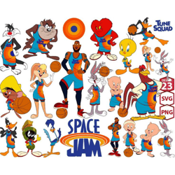 Space Jam SVG Bundle, Tune Squad Svg, Space Jam SVG, Looney Tunes Svg, Lebron James Svg, Basketball Svg