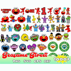 Bundle Sesam Street SVG, Street Monsters SVG, Sesame Street Bundle, Cookie Monster Svg file digital