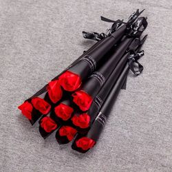 10pcs, Valentine's Day Gift Rose Festival Artificial Flower Home Decoration Ornament Artificial Flower Artificial Flower
