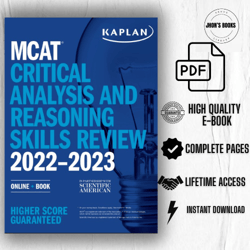 MCAT Critical Analysis and Reasoning Skills Review 2022-2023: Online plus Book (Kaplan Test Prep)