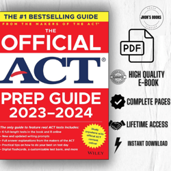 The Official ACT Prep Guide 2023-2024: Book plus 8 Practice Tests plus 400 Digital Flashcards plus Online Course 1st Edi