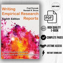 Writing Empirical Research Reports: A Basic Guide for Students of the Social and Behavioral Sciences 8th Edition pdf