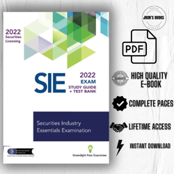 SECURITIES INDUSTRY ESSENTIALS EXAM STUDY GUIDE 2022 plus TEST BANK (pdf)