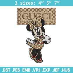 Minnie gucci Embroidery Design, Gucci Embroidery, Brand Embroidery, Logo shirt, Embroidery File, Digital download