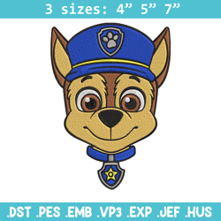 Chase dog Embroidery Design, Paw Patrol Embroidery, Embroidery File,Anime Embroidery, Anime shirt, Digital download