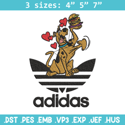 Dog love adidas Embroidery Design, Adidas Embroidery, Embroidery File, Brand Embroidery, Logo shirt, Digital download