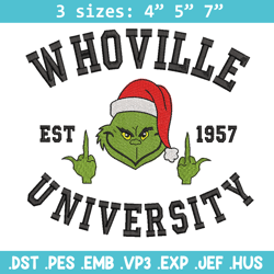 Grinch est1957 embroidery design, Grinch embroidery, Chrismas design, Embroidery file,Embroidery shirt, Digital download
