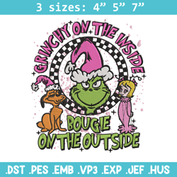 Grinch on the inside Embroidery Design, Grinch Embroidery, Embroidery File, Chrismas Embroidery, Digital download