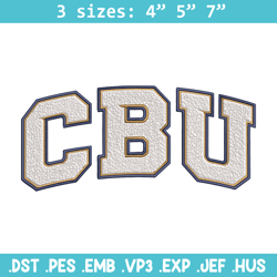 California Baptist logo embroidery design, NCAA embroidery, Sport embroidery, logo sport embroidery, Embroidery design
