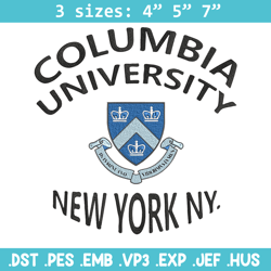 Columbia University logo embroidery design, NCAA embroidery,Sport embroidery,Logo sport embroidery,Embroidery design