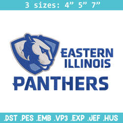 Eastern Illinois logo embroidery design, Sport embroidery, logo sport embroidery, Embroidery design, NCAA embroidery.