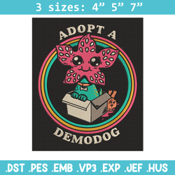 Adpot a demodog Embroidery Design, Demodog Embroidery, Embroidery File, Anime Embroidery, Anime shirt, Digital download