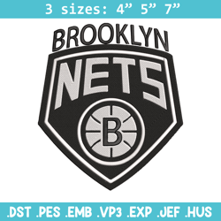 Brooklyn Nets logo embroidery design, NBA embroidery,Sport embroidery, Logo sport embroidery, Embroidery design