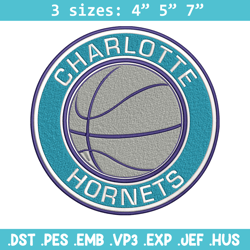 Charlotte Hornets Logo embroidery design, NBA embroidery, Sport embroidery, Embroidery design, Logo sport embroidery.