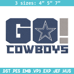 Dallas Cowboys Go embroidery design, Dallas Cowboys embroidery, NFL embroidery, logo sport embroidery, embroidery design