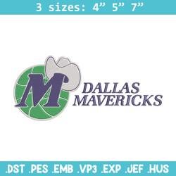 Dallas Mavericks logo embroidery design, NBA embroidery, Sport embroidery, Embroidery design, Logo sport embroidery.