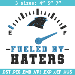 Fueled By Haters Carolina Panthers embroidery design, Carolina Panthers embroidery, NFL embroidery, sport embroidery.